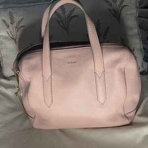 Fossil Pink Satchel Bag